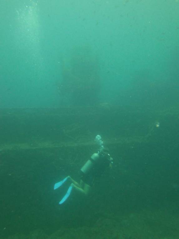 Mergulhando no pequeno cargueiro Veronica L, em Granada